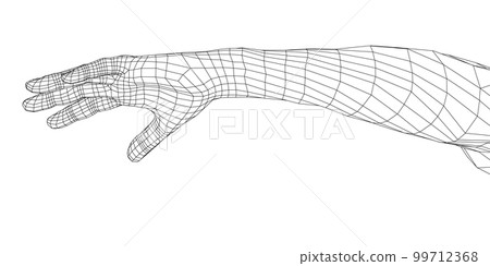 Hand. 3d illustration Hand. 3d illustration 99712368