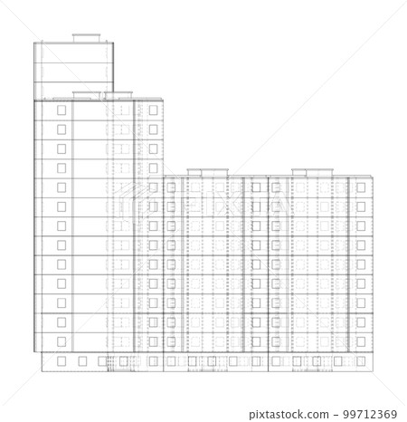 Multi-storey residential building Multi-storey residential building 99712369