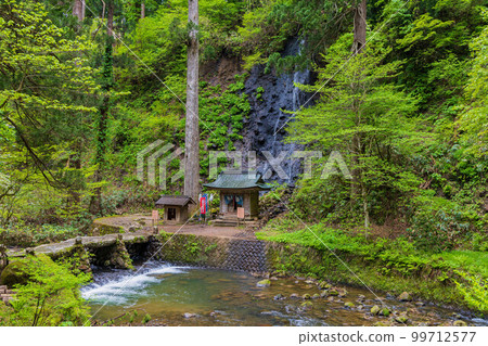 Early summer in Tsuruoka, Yamagata, Mt. Haguro in the fresh greenery of Dewa Shrine, Suga Falls and Harae River Early summer in Tsuruoka, Yamagata, Mt. Haguro in the fresh greenery of Dewa Shrine, Suga Falls and Harae River 99712577