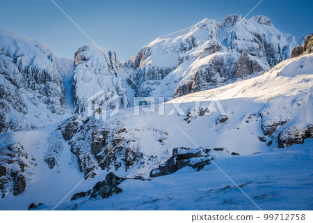 Bucegi Mt., Romania. Famous Malaiesti Valley in Carpathian Mountains range. 99712758