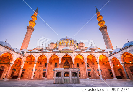 Istanbul, Turkey - Suleymaniye Mosque, Ottoman Empire historical place. 99712775