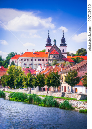 Trebic, Czech Republic. Charming historical city in Bohemia, world heritage. 99713620