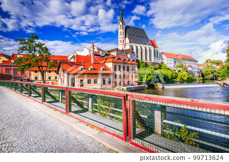Cesky Krumlov, charming small city in Bohemia - Czech Republic 99713624