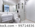 Clean and fresh bathroom with Bathroom amenities 99714836