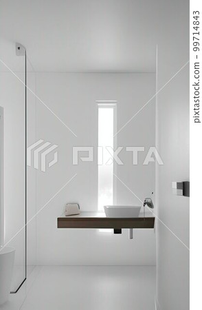 Relax and White bathroom in house 99714843