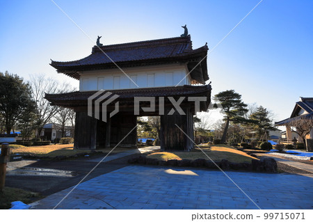 松山歷史公園、松山城跡、松山城大手門、山形縣指定文化財產 松山歷史公園、松山城跡、松山城大手門、山形縣指定文化財產 99715071