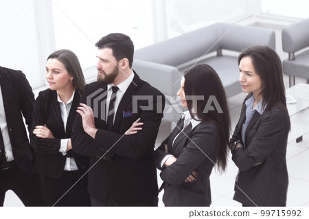 portrait of a professional business team in a modern office 99715992