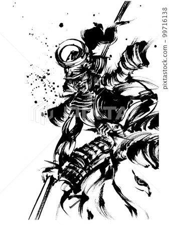 騎馬的武士插畫 99716138