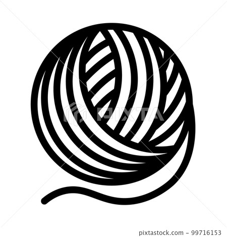 This is an illustration of the yarn icon. 99716153