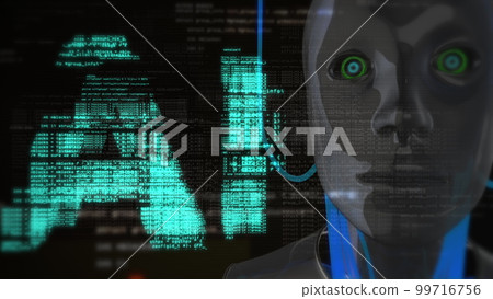 Open ai chat gpt bot and artificial intelligence technology. Artificial intelligence technology AI and deep learning symbol digital concept. 99716756