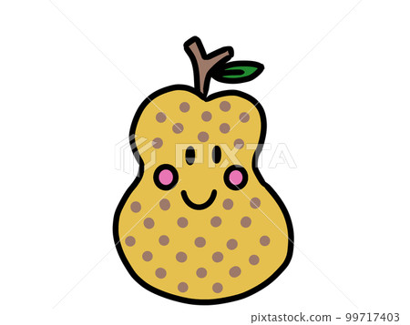 cute pear character cute pear character 99717403