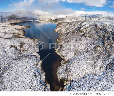 Lough Barra at Glenveagh National park is a real hidden gem - County Donegal, Ireland. Lough Barra at Glenveagh National park is a real hidden gem - County Donegal, Ireland. 99717442