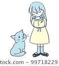 貓和女孩 99718229