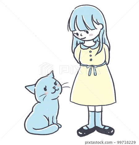 貓和女孩 貓和女孩 99718229