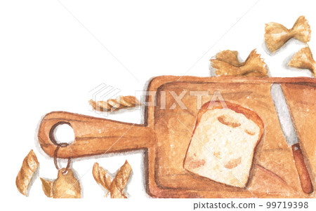 Watercolor painting of food Watercolor painting of food 99719398