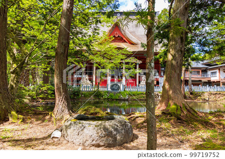 Early summer in Tsuruoka, Yamagata Mt. Haguro in the fresh greenery, Dewa Shrine, Sanjin Gosaiden and Kagami Pond 99719752