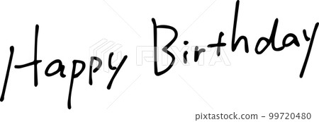 Happy Birthday Happy birthday Handwritten characters 99720480