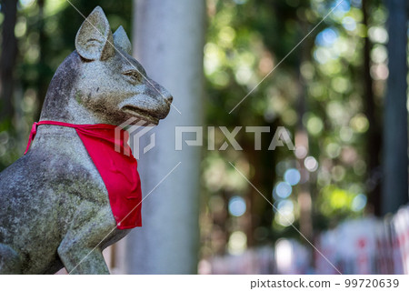 [Toyokawa Inari Shrine] Guardian of the approach to Reikozuka 99720639