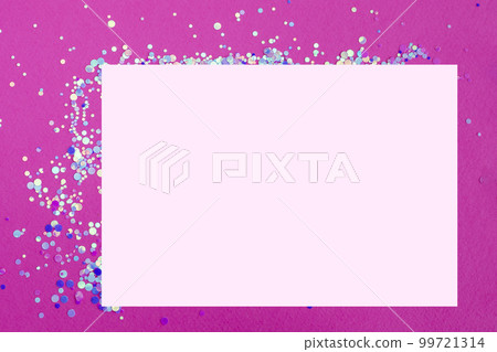 Sparkling Pink Leaf - Nature's Glamorous Touch, mock up. 99721314