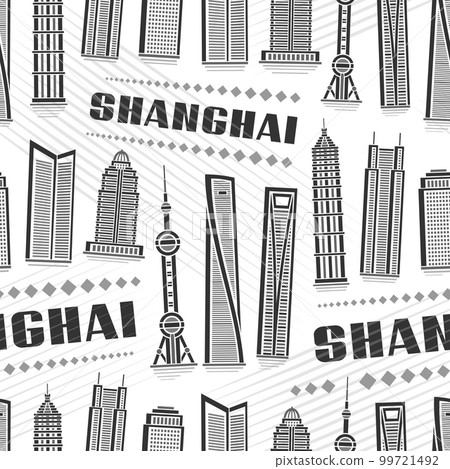 Vector Shanghai Seamless Pattern Vector Shanghai Seamless Pattern 99721492