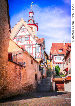 Creglingen, Bavaria. Romantic Road beautiful city in Germany. 99721551