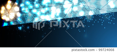 Cloud technology. Integrated digital web concept background 99724008