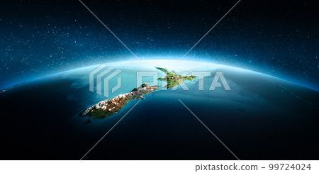 New Zealand night map New Zealand night map 99724024