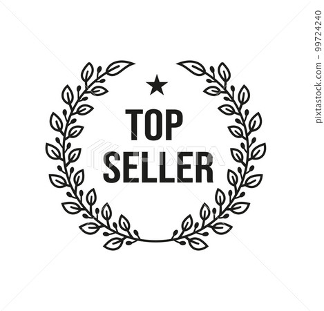 Laurel Leaf for Top Seller Badge Emblem Label Design Vector 99724240