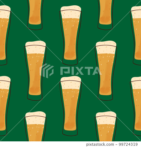 Seamless pattern with illustration stylized mug of Seamless pattern with illustration stylized mug of 99724319