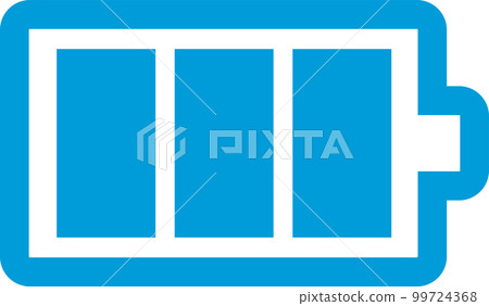 Simple illustration icon of remaining battery power 99724368