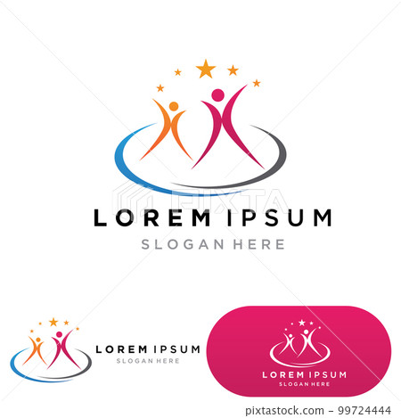 Community group logo, network and social icon Community group logo, network and social icon 99724444