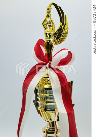 Cool gold shining award trophy Cool gold shining award trophy 99725424
