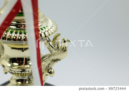 Cool gold shining award trophy Cool gold shining award trophy 99725444