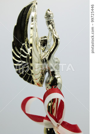Cool gold shining award trophy Cool gold shining award trophy 99725446
