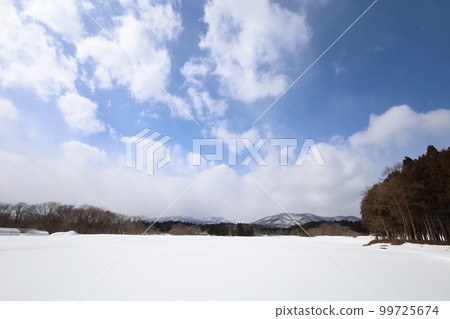 Snow, sky, stars, a trip to feel the winter scenery The winter sky is easy to change Amenimo makezu Kenji Miyazawa 99725674