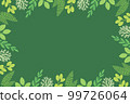 Hand-painted plant frame background material 99726064
