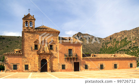 View on Monastery in Albox, Andalucia Spain. Santuario Del Saliente, historical land mark in Southern Spain. View on Monastery in Albox, Andalucia Spain. Santuario Del Saliente, historical land mark in Southern Spain. 99726712