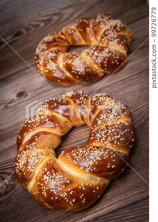 Sesame Milk Bread in a Crown Sesame Milk Bread in a Crown 99726779