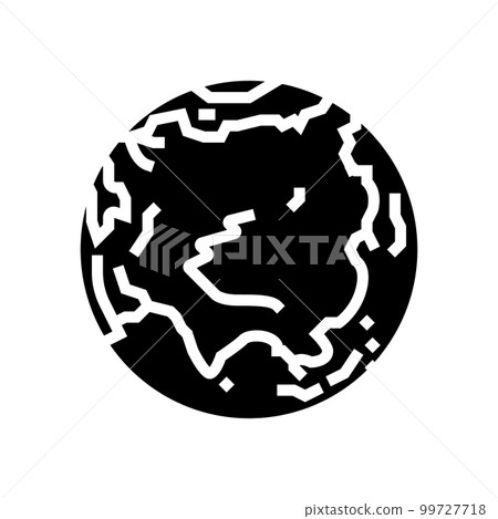 asia earth planet map glyph icon vector illustration asia earth planet map glyph icon vector illustration 99727718