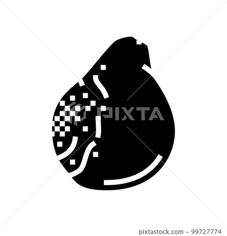 pear rotten food glyph icon vector illustration pear rotten food glyph icon vector illustration 99727774