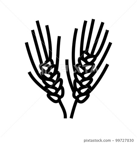 semolina plant healthy line icon vector illustration 99727830