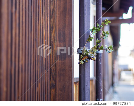 Japanese-style architecture and sardine heads Japanese-style architecture and sardine heads 99727884