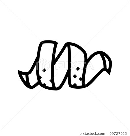 peel clementine line icon vector illustration peel clementine line icon vector illustration 99727923