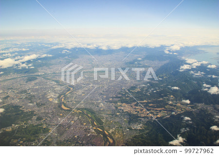 Kyoto basin, aerial photography 99727962