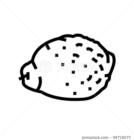 lemon rotten food line icon vector illustration lemon rotten food line icon vector illustration 99728075
