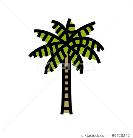 coconut palm tree color icon vector illustration coconut palm tree color icon vector illustration 99728242