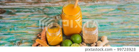 Drink Jamu. Indonesian traditional drink in bali BANNER, LONG FORMAT 99728928