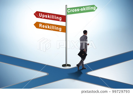 At the crossroads choosing between up-skilling and re-skilling 99729793