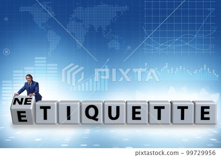 Concept of etiquette and netiquette 99729956