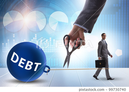 Concept of paying off all the debts 99730740